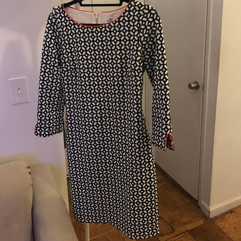 Badgley Mischka structured patterned dress